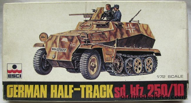 ESCI 1/72 Sd. Kfz. 2501/10 Half Track, 8051 plastic model kit